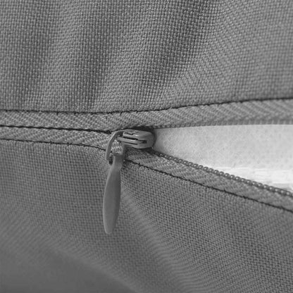 Outdoor Pillow Set of 4 Grey Polyester 17.7 x 17.7 in