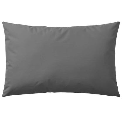 Outdoor Pillow Set of 2 Gray Polyester Medium Water-resistant