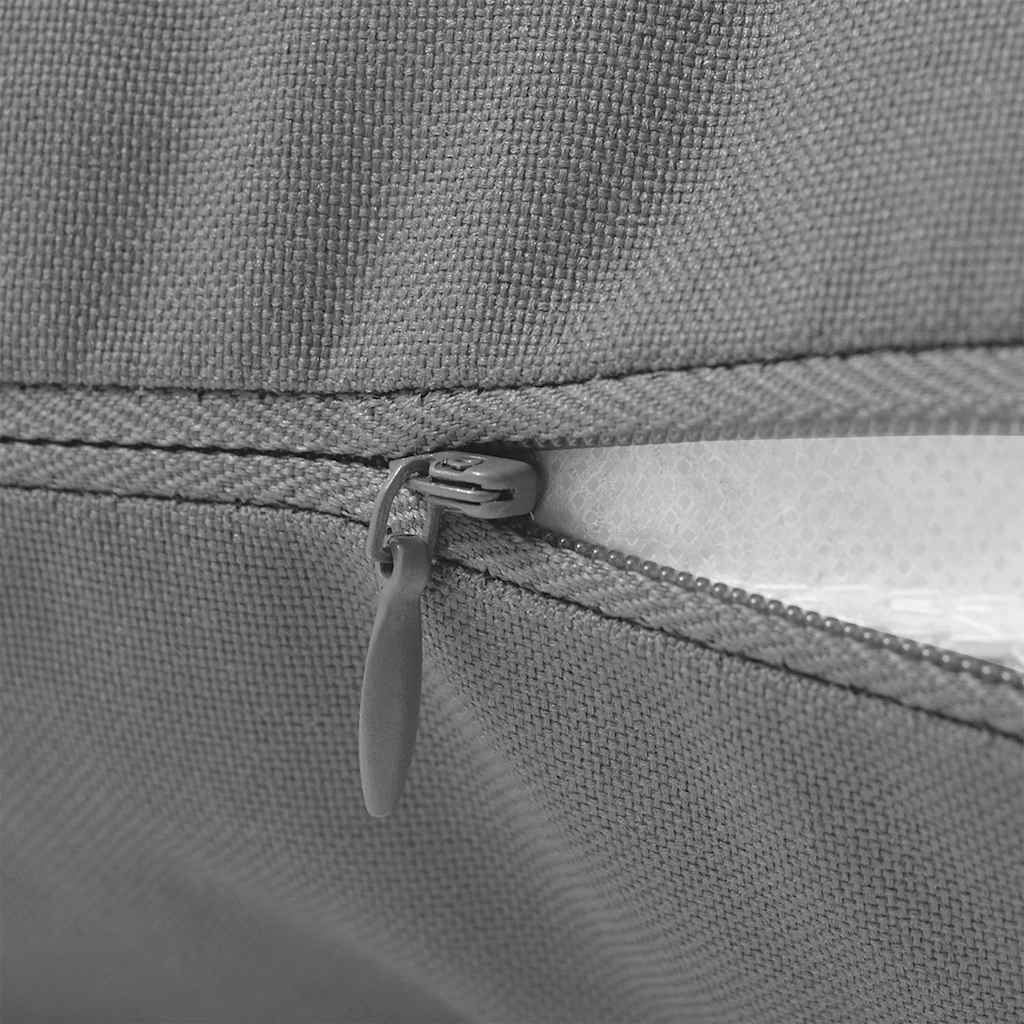 Outdoor Pillow Set of 2 Gray Polyester Medium Water-resistant