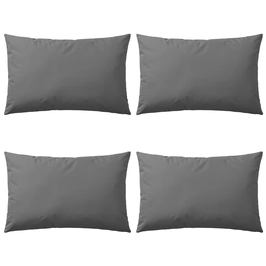 Outdoor Pillow Set of 4 Grey