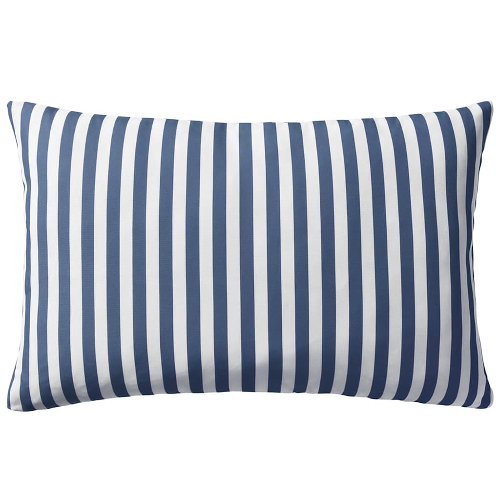 Outdoor Pillow Set of 2 Navy Polyester fabric with 1 lb PP filling
