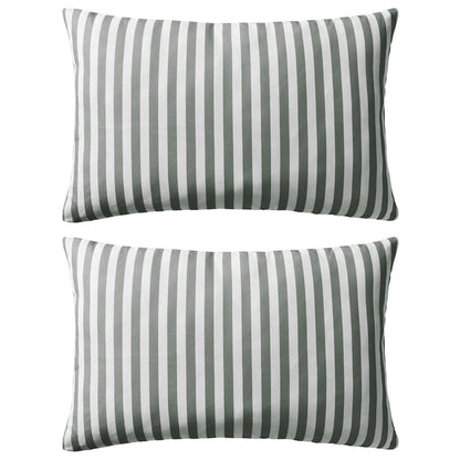 Outdoor Pillow Set of 2 Grey Polyester 23.6 x 15.7 in