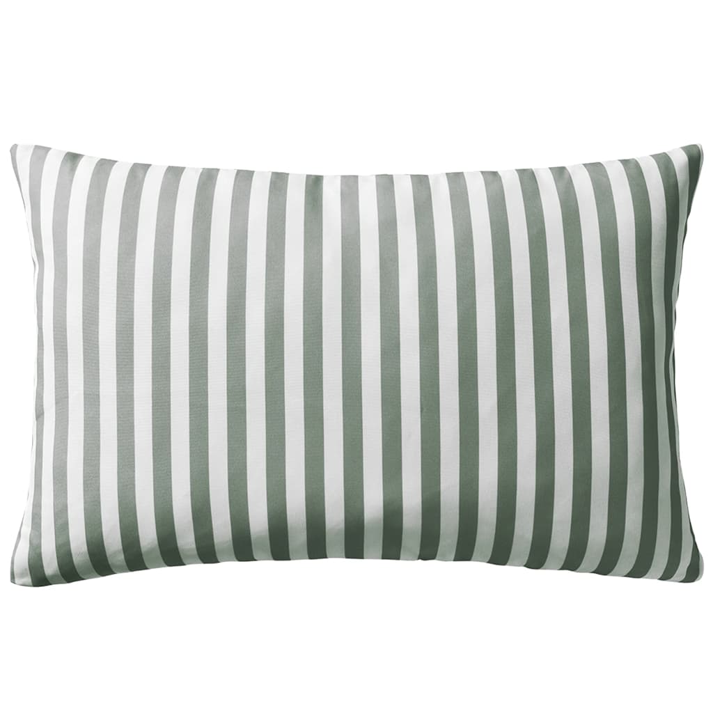 Outdoor Pillow Set of 2 Grey Polyester 23.6 x 15.7 in