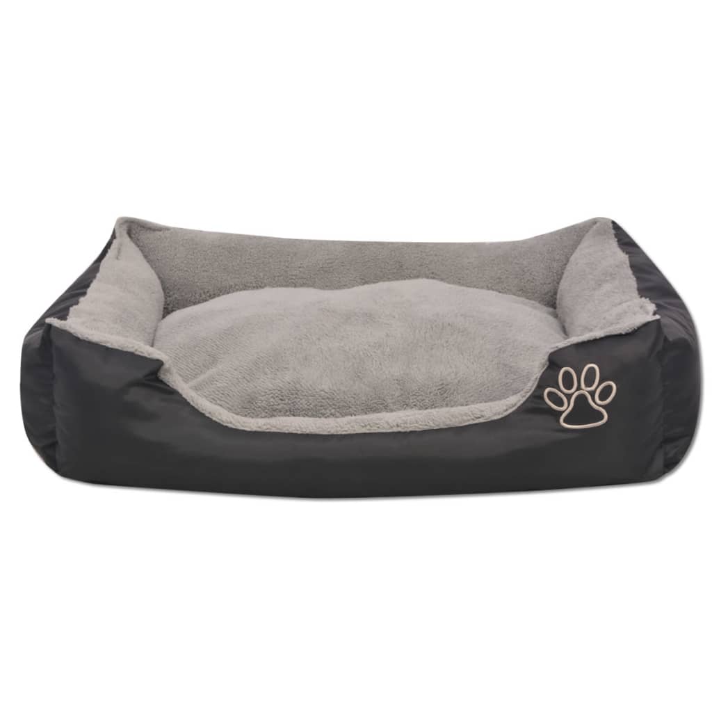 Dog Bed Black PU-coated oxford fabric, faux fur XXL Dog Bed