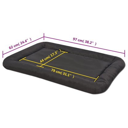 Dog Mattress Black PU-coated oxford fabric XXL Durable