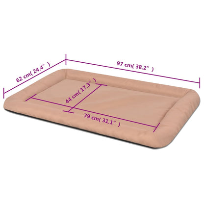 Dog Mattress Beige PU-coated oxford fabric XXL Dog Mattress