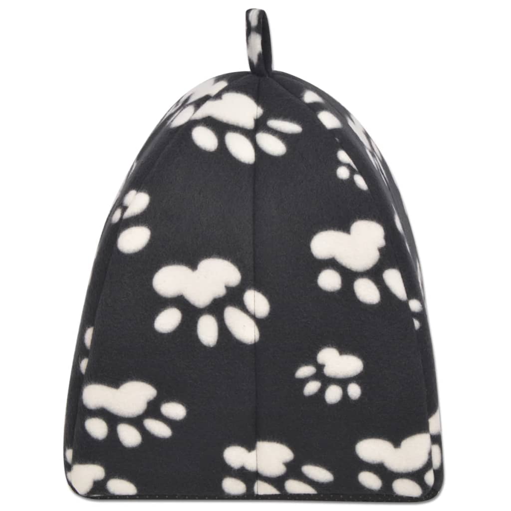 Cat Cubby Black and white Polyester fleece Large Removable Covers
