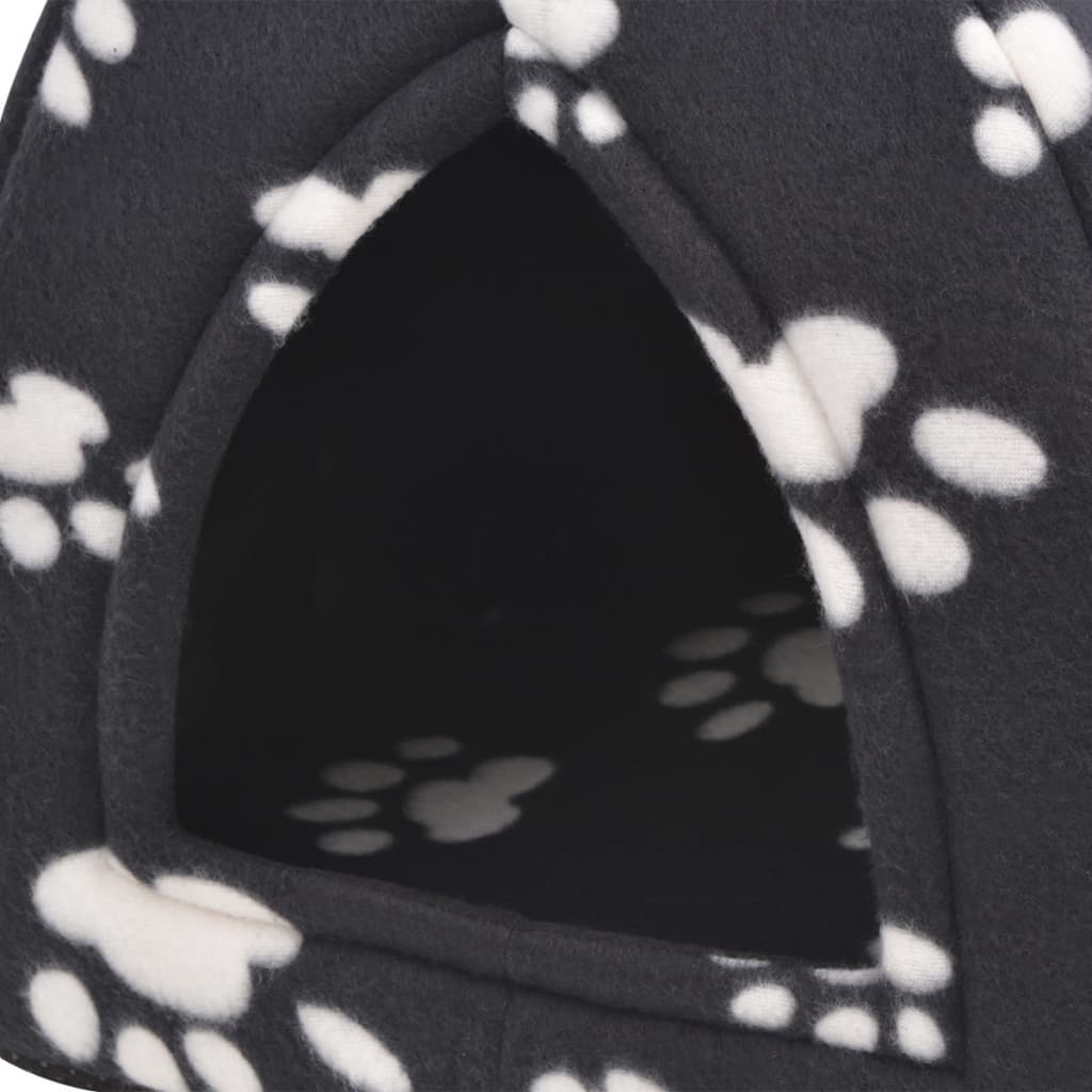 Cat Cubby Black and white Polyester fleece Large Removable Covers