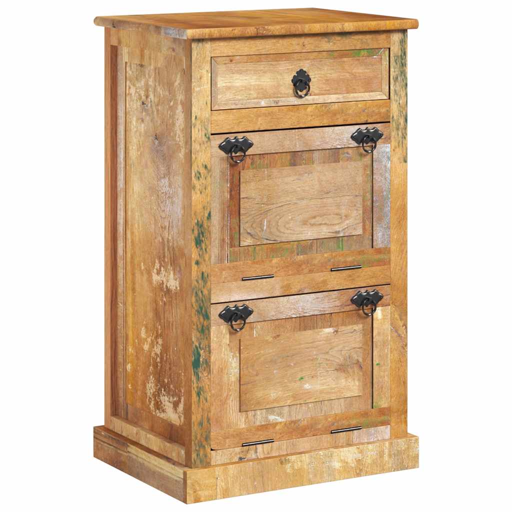 4-Layer Shoe Cabinet with Drawer Solid Reclaimed Wood