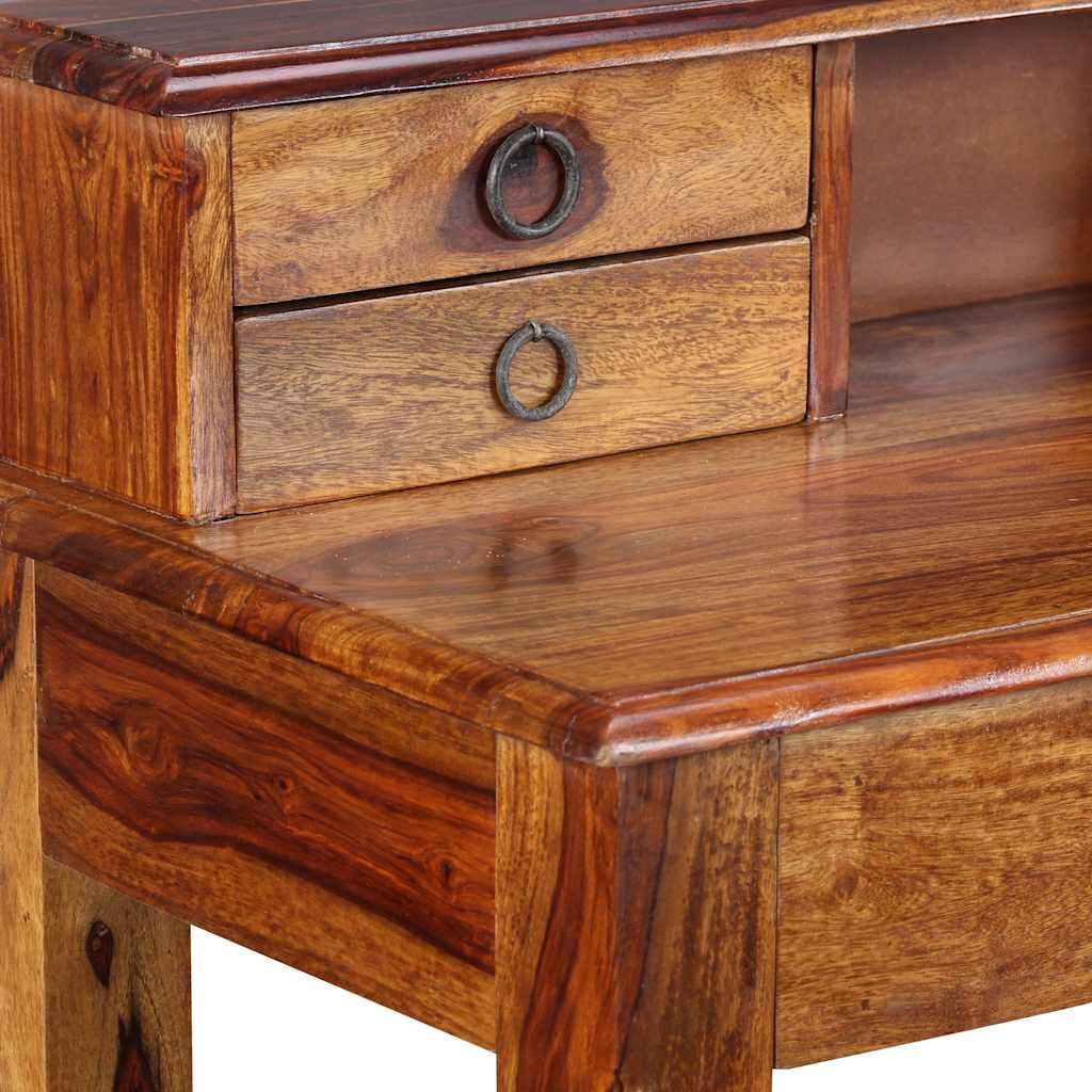 Writing Desk with 5 Drawers Solid Acacia Wood 35.4"x15.7"x35.4"
