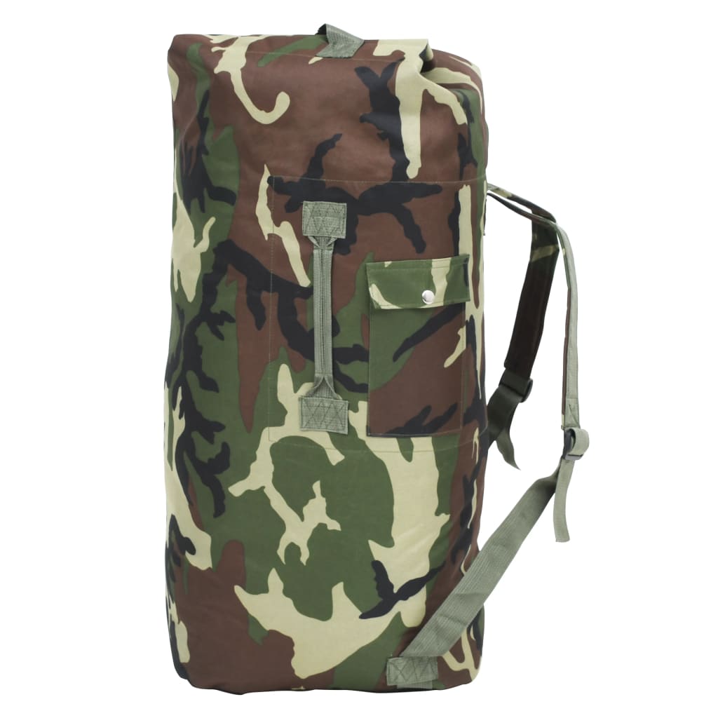 Army-Style Duffel Bag 22.5 gal Camouflage