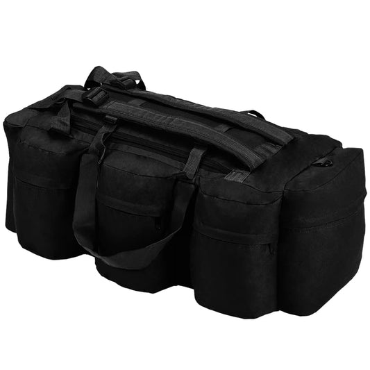 3-in-1 Army-Style Duffel Bag 11.9 gal Black