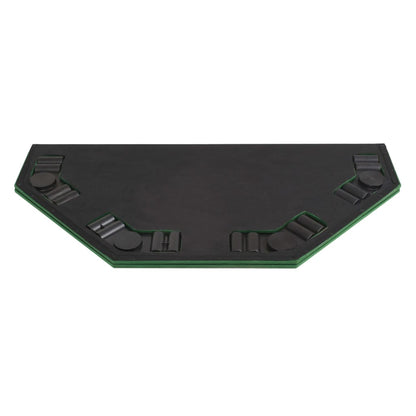 8 Player Folding Poker Tabletop Green and Black