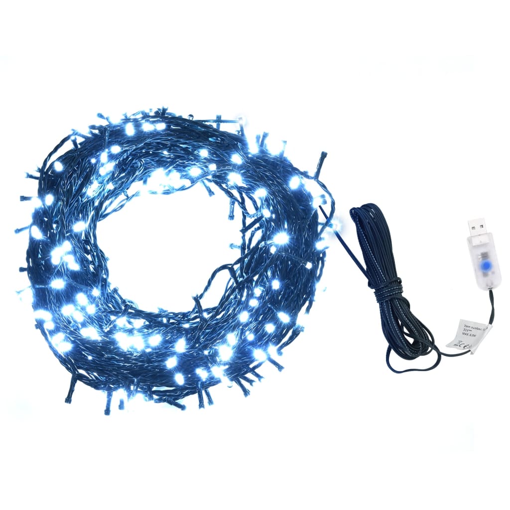 Light String 400 LEDs Indoor and Outdoor 131.2' Cold White