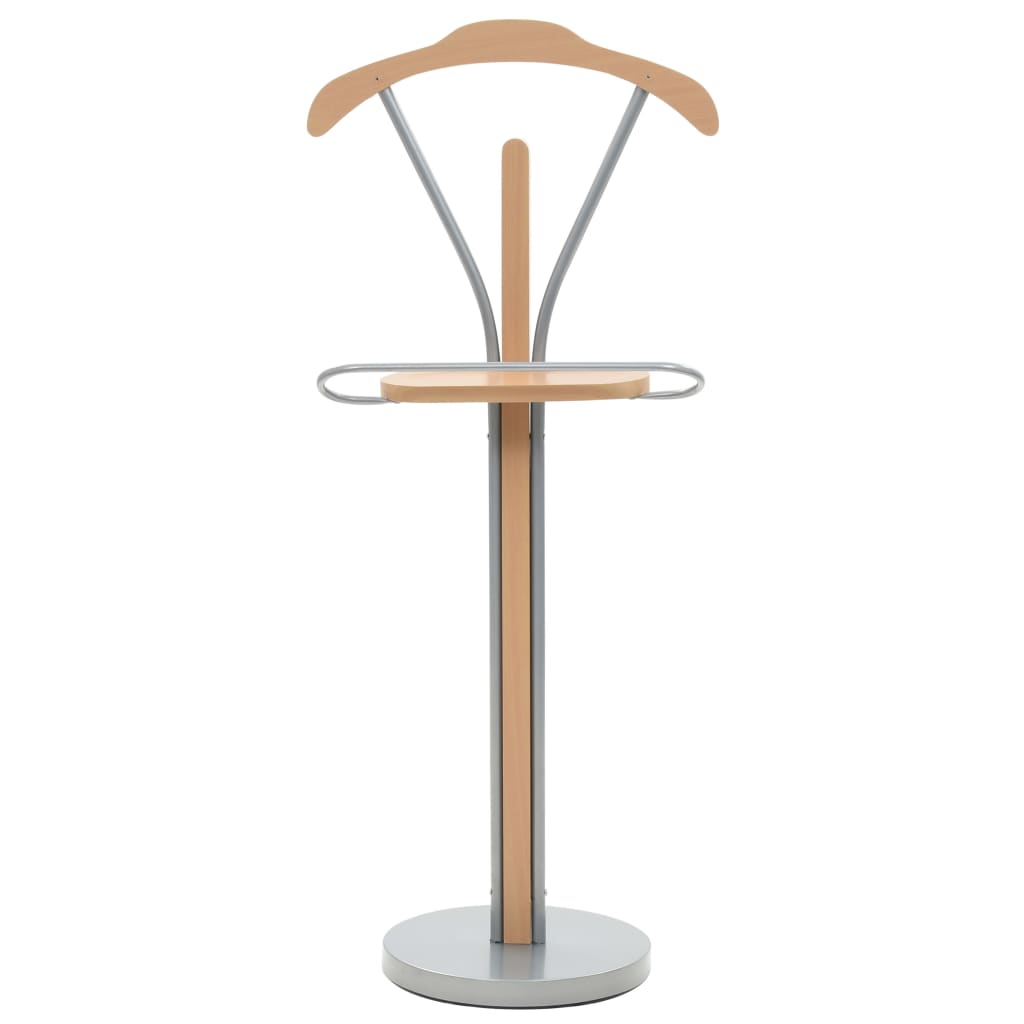 Suit Stand Natural MDF 42.1 in tall Lightweight Clothing Rack