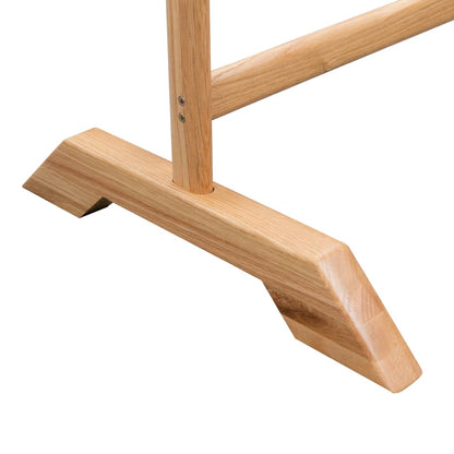 Clothes Rack 49.2"x59" Solid Oak Wood