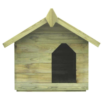 Dog House Green Impregnated pinewood Medium Durable Dog House