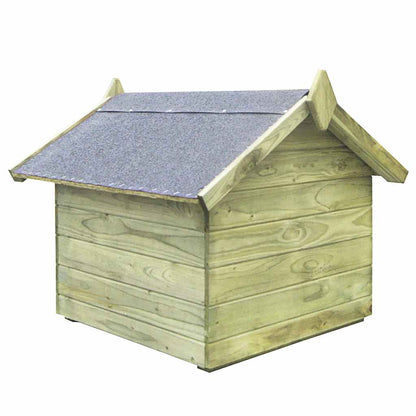 Dog House Green Impregnated pinewood Medium Durable Dog House