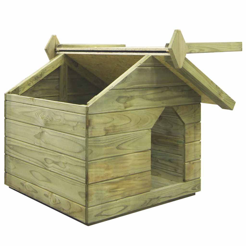 Dog House Green Impregnated pinewood Medium Durable Dog House