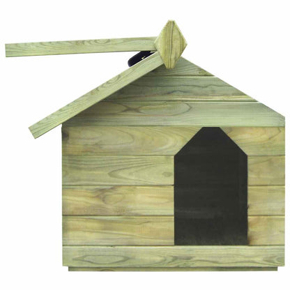 Dog House Green Impregnated pinewood Medium Durable Dog House