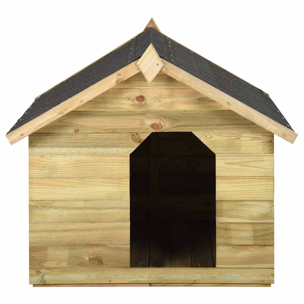 Dog House Green Treated Pinewood Large Expandable Dog House