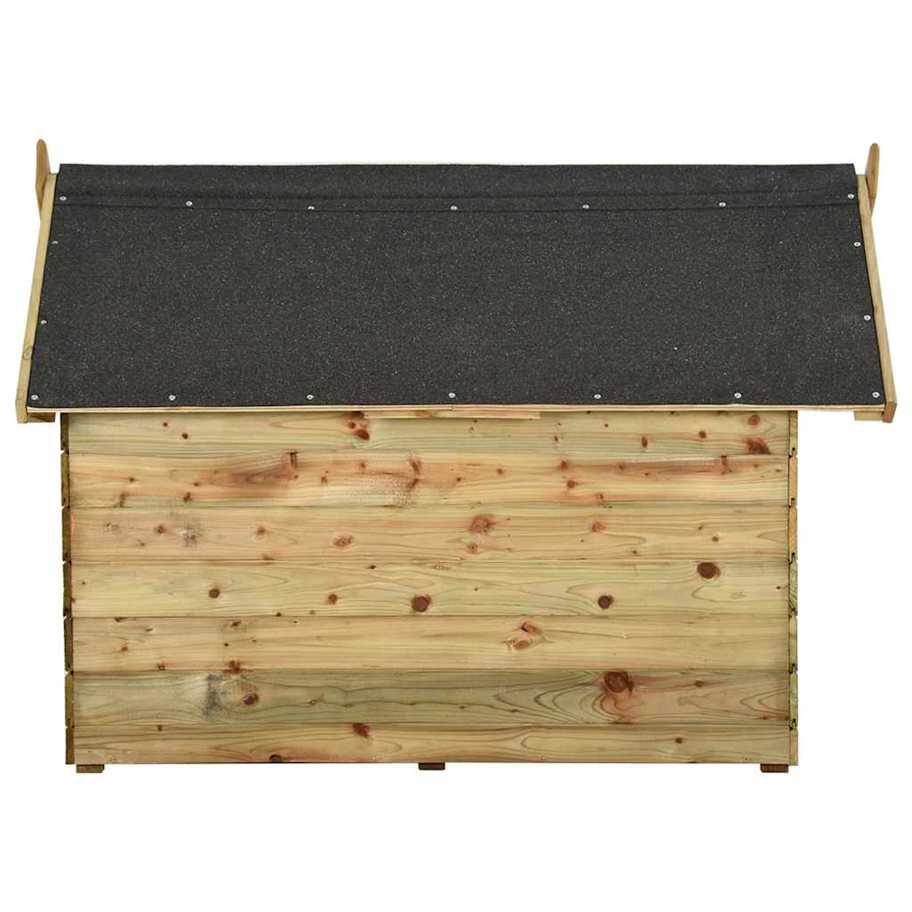 Dog House Green Treated Pinewood Large Expandable Dog House
