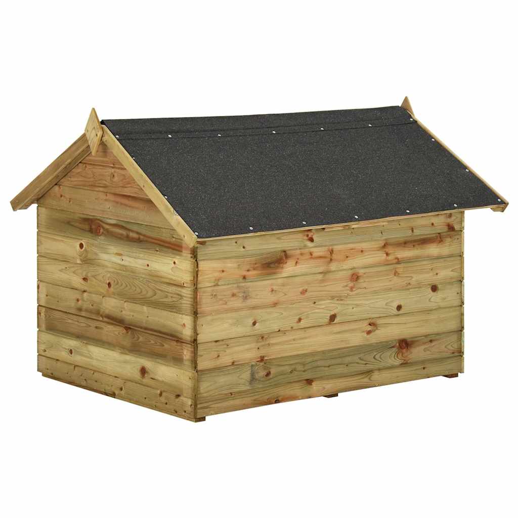 Dog House Green Treated Pinewood Large Expandable Dog House