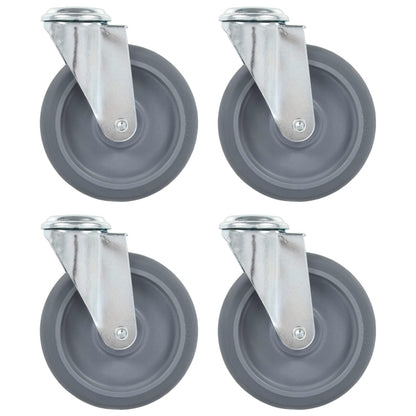 Bolt Hole Swivel Casters 4 pcs 4.92 "