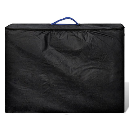 Blue Foldable Massage Table 2 Zones with Aluminum Frame
