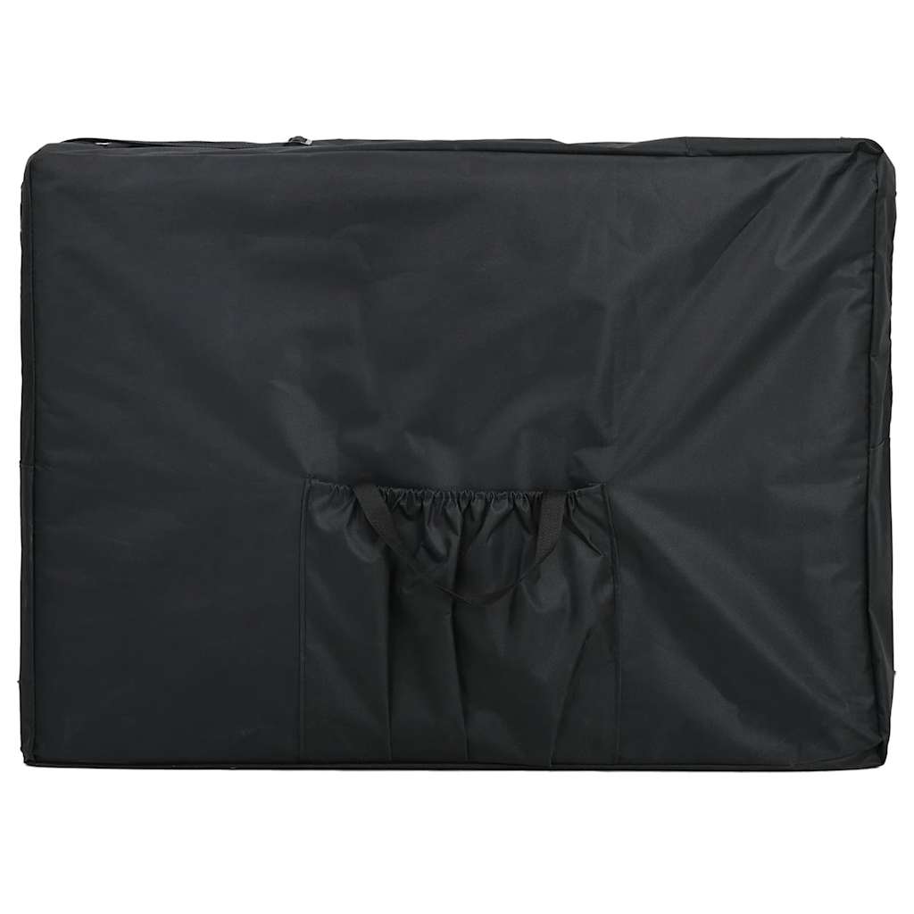 Creme White Foldable Massage Table 4 Zones with Aluminum Frame