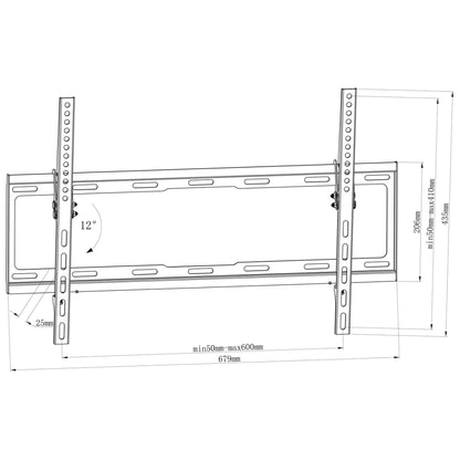 Tilt Wall Mounted TV Bracket 23.6" x 15.7" 32" - 70"