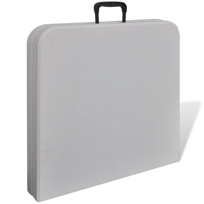 Foldable Garden Table 48" HDPE White