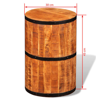 Stool Unique piece Rough mango wood Medium Long-lasting Stool