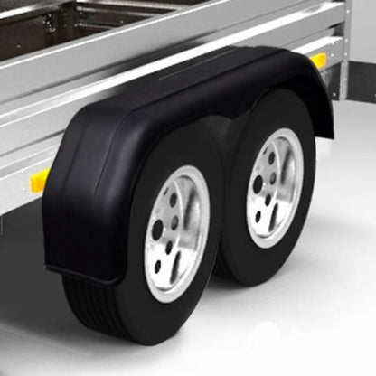 Tandem Mudguards for Trailer Wheels 2 pcs 9.4"x6.5"