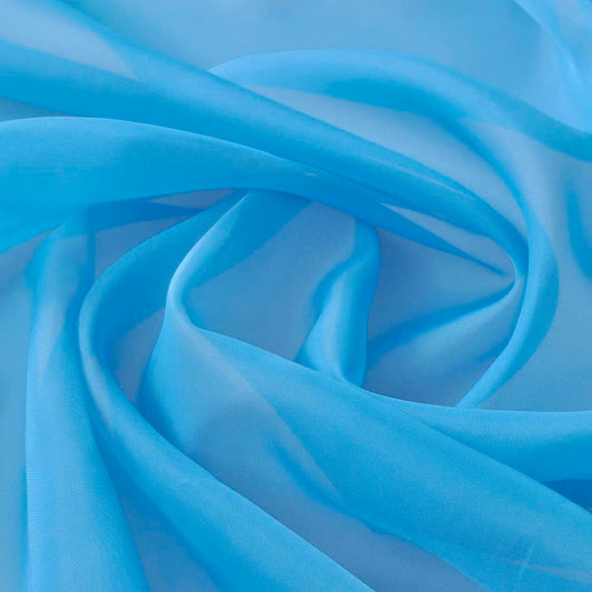 Voile Fabric 4.8 x 65.6' Turquoise