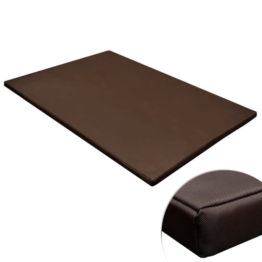 Dog Mat Brown PU-coated Oxford fabric, Foam filling, Non-woven bottom