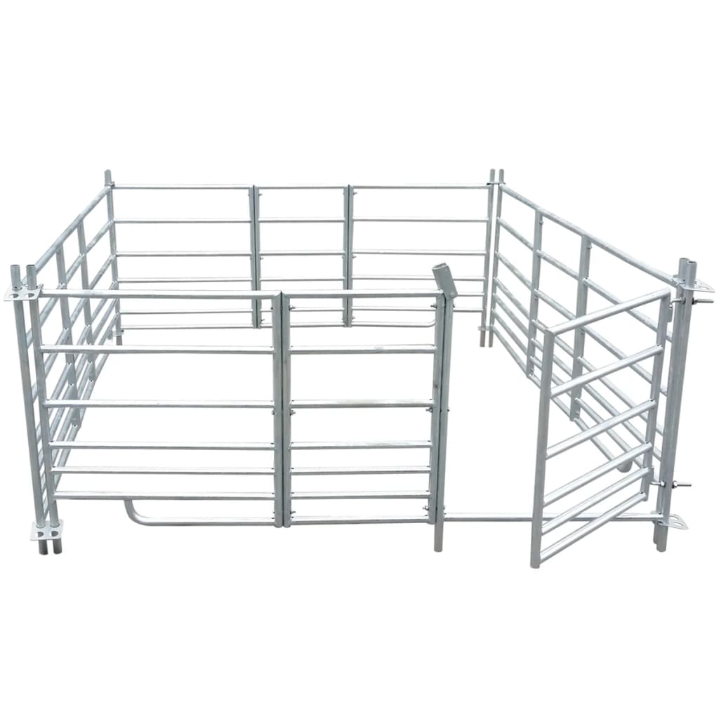 4-Panel Sheep Pen Galvanized Steel 72"x72"x36.2"