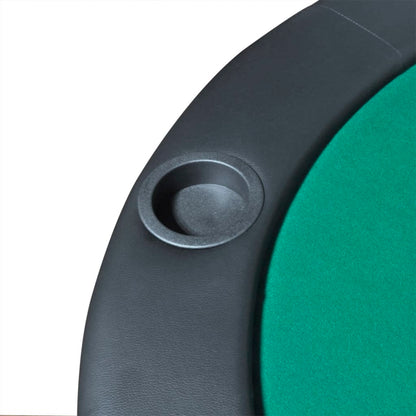 10-Player Foldable Poker Tabletop Green