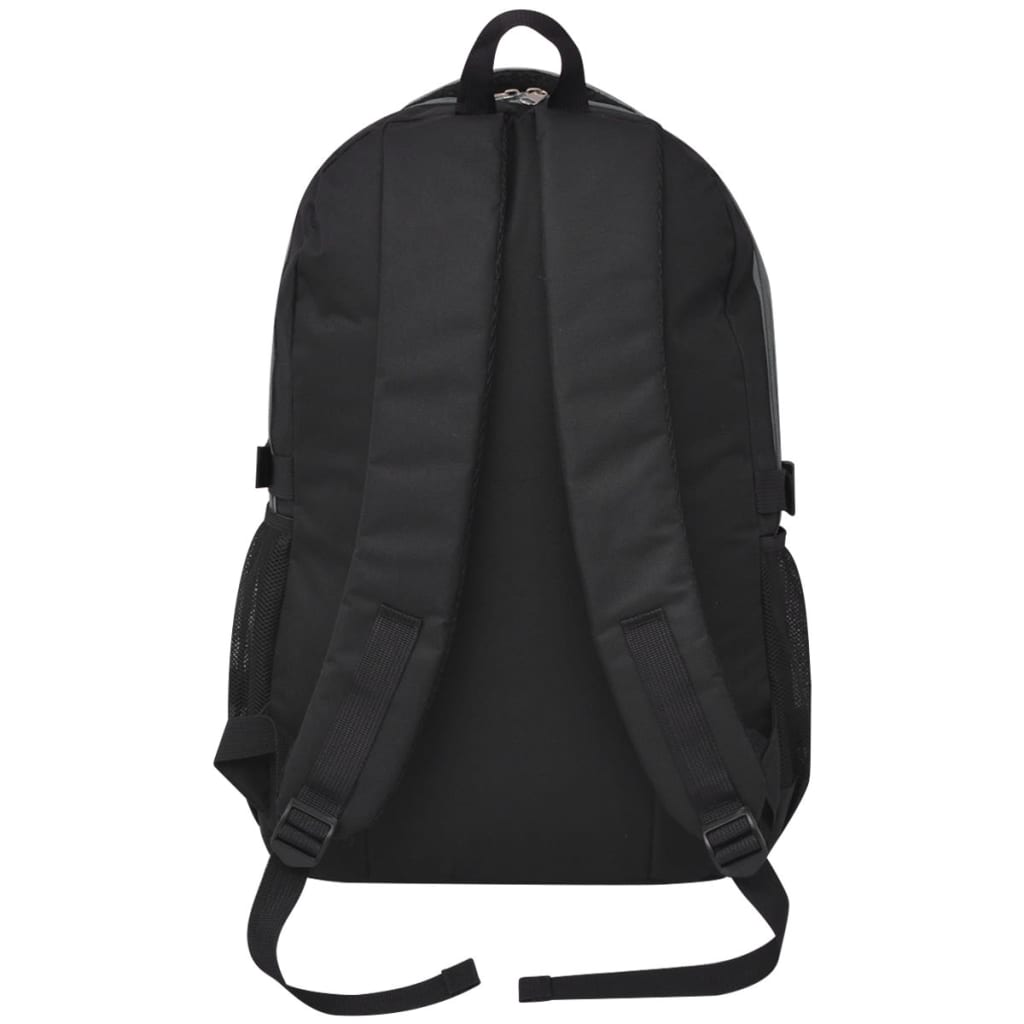 School Backpack 10.6 gal Black and Grey