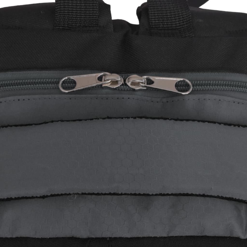 School Backpack 10.6 gal Black and Grey