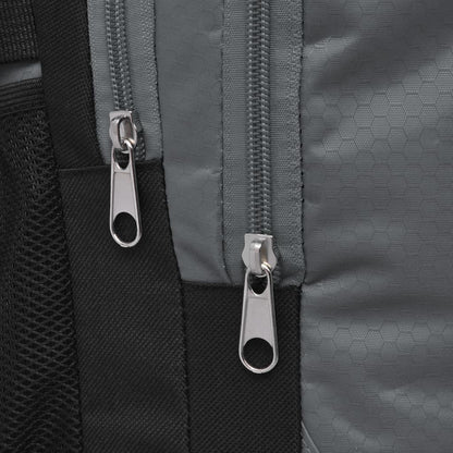 School Backpack 10.6 gal Black and Grey