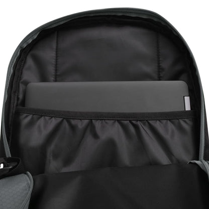 School Backpack 10.6 gal Black and Grey