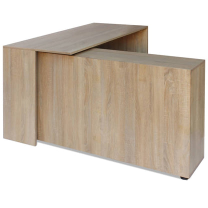 Office Desk Oak Engineered wood Medium