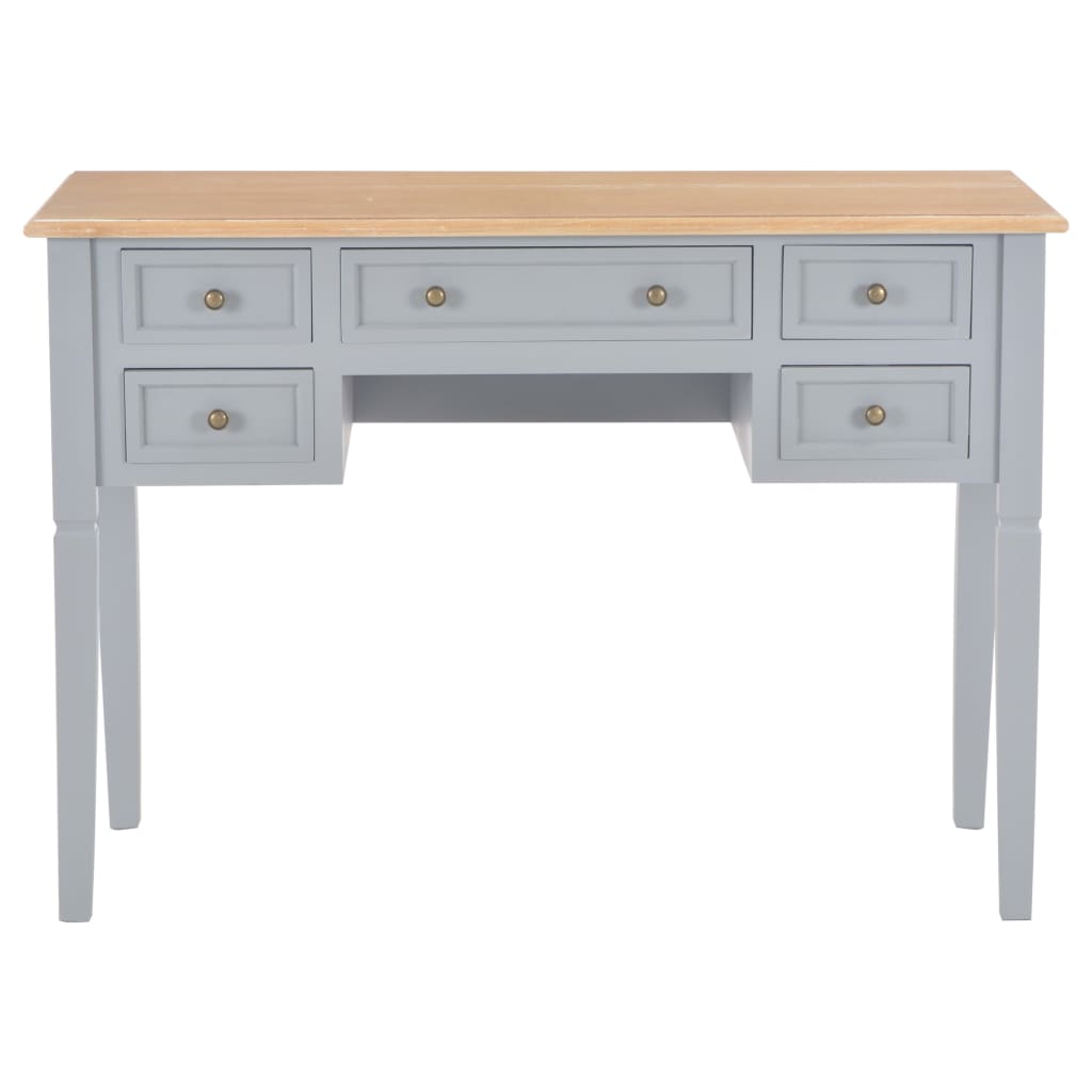 Writing Desk Gray 43.1"x17.7"x30.5" Wood