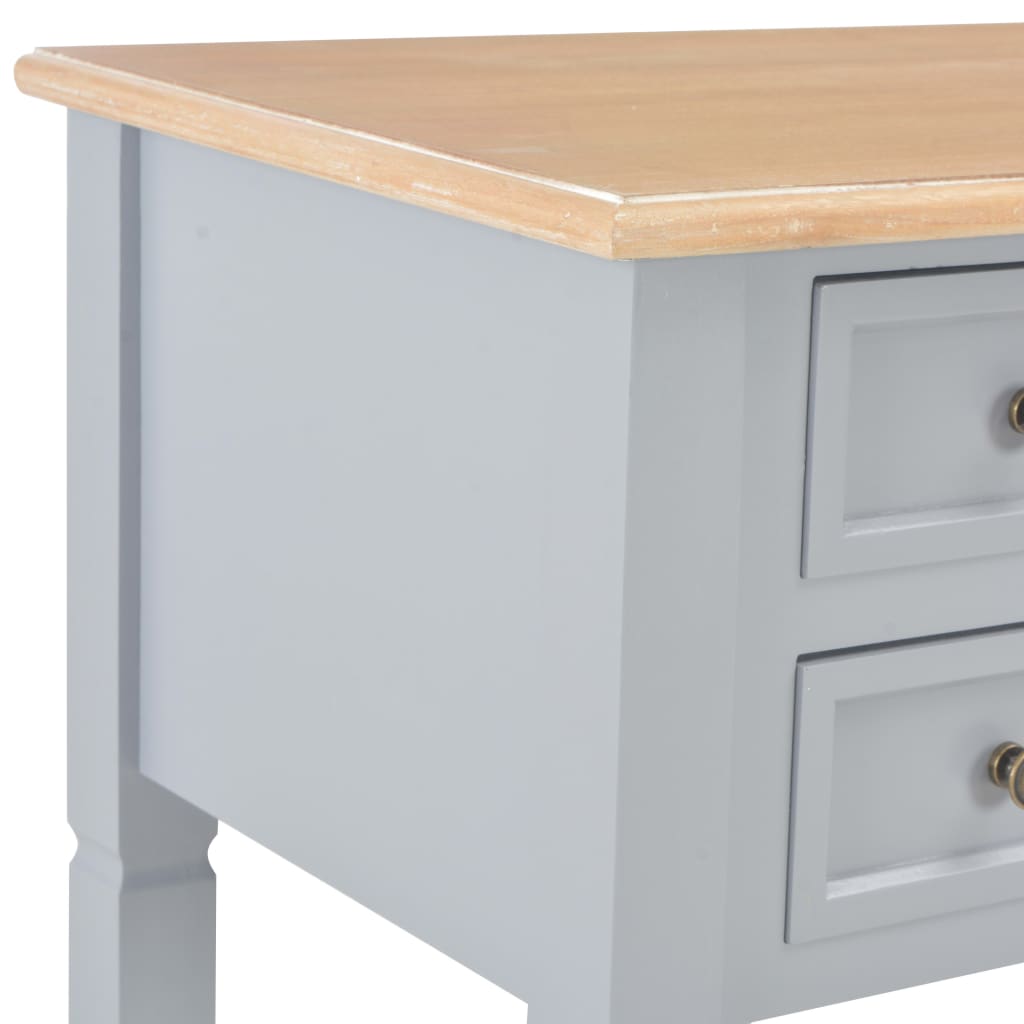 Writing Desk Gray 43.1"x17.7"x30.5" Wood