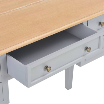 Writing Desk Gray 43.1"x17.7"x30.5" Wood