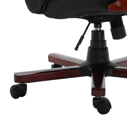 Office Chair Black PU + PVC + PP Adjustable Height-Adjustable