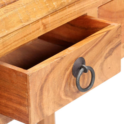 Writing Desk Brown Solid Acacia wood Medium Desk Rectangular