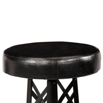 Bar Stools 2 pcs Real Leather