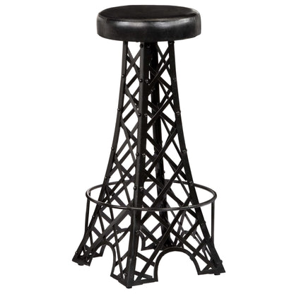 Bar Stools 2 pcs Real Leather
